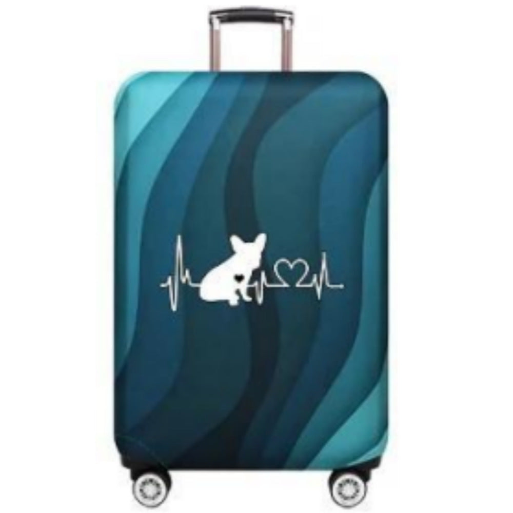 Unisex Hard Shell Luggage with Stylish Wave Pattern Bowlift