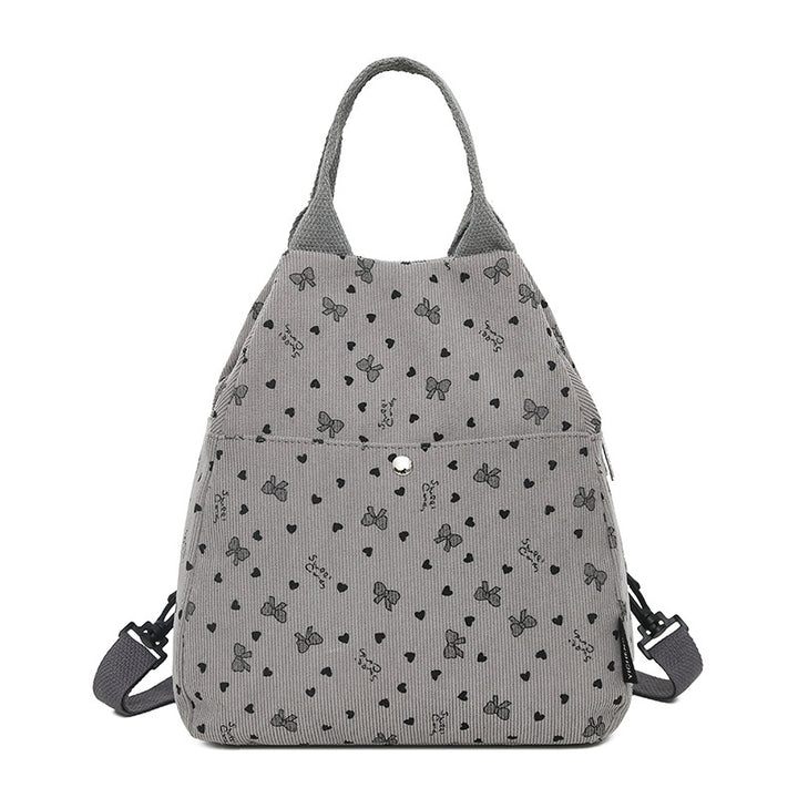 Cord Backpack with Playful Designs Bowlift