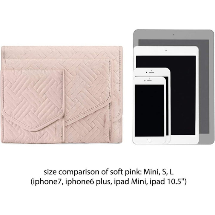 Cosmetic Organizer Bag with Foldable Design and Multiple Compartments Bowlift