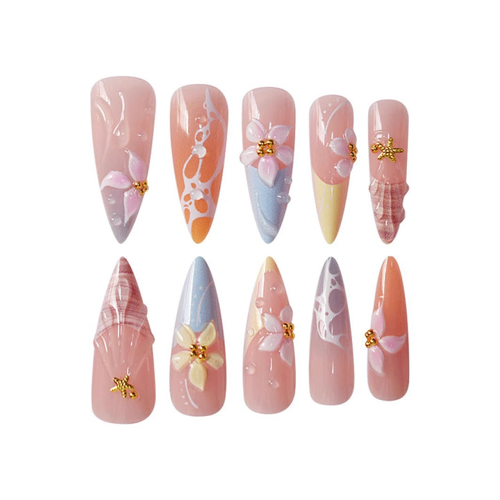 Decorative Press-On Nail Art Extensions Bowlift