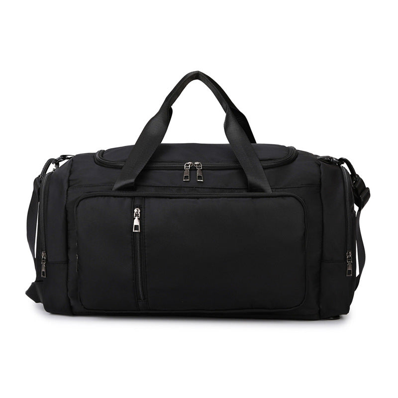 Travel bag with versatile storage and robust zippers Bowlift