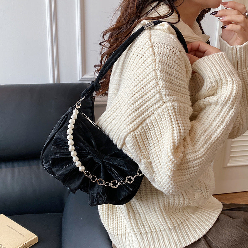 Elegant Bow-Embellished Handbag Bowlift