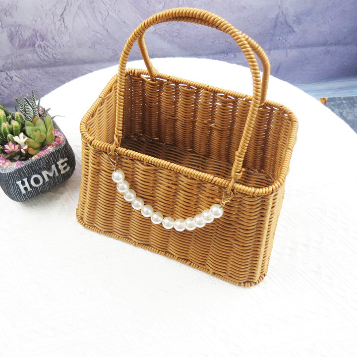 Eco-Friendly Storage Woven Basket Bowlift