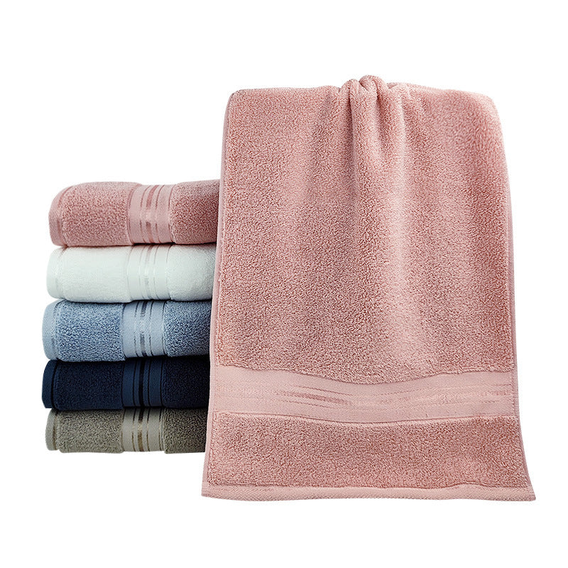 Premium Terry Bath Towel With Elegant Striped Border Bowlift