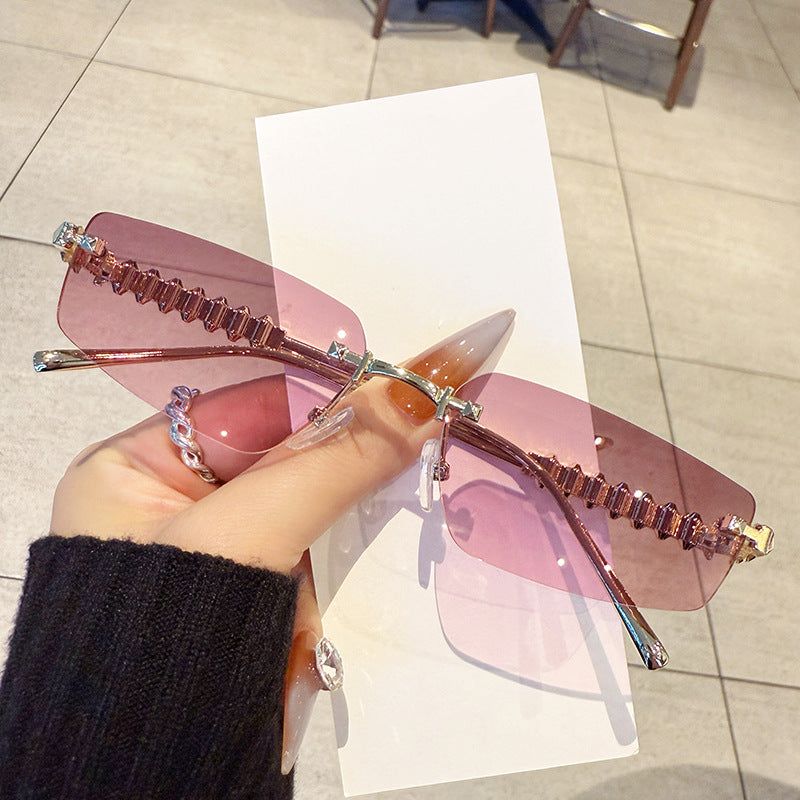 Fashion Forward Slim Rectangle Sunglasses