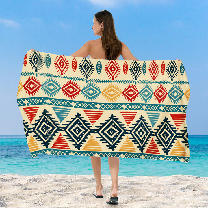 Beach towel with exclusive geometric pattern Bowlift