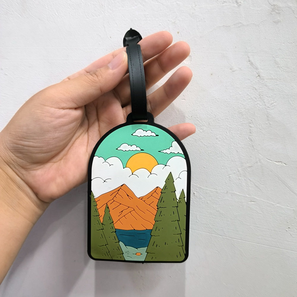 Nature-Themed Travel Luggage Tag Bowlift