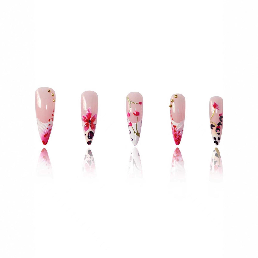 Floral Art Acrylic Nail Extensions Bowlift 1789447284
