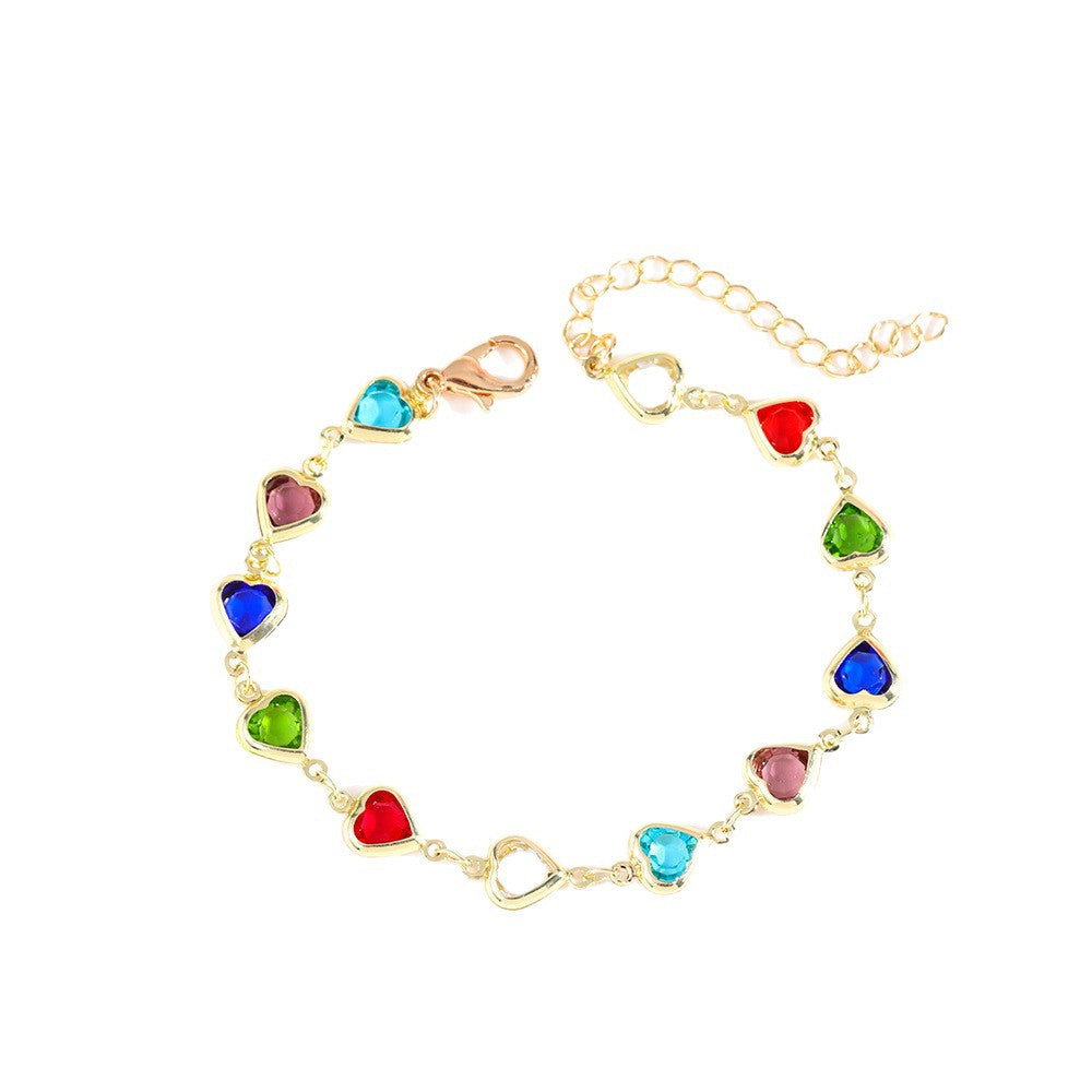 Heart-Shaped Charm Bracelet Bowlift