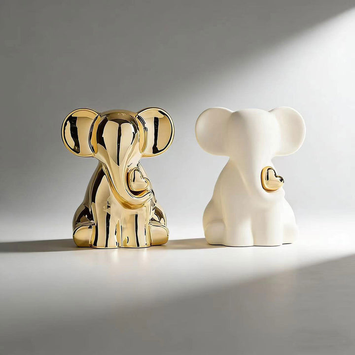 Decorative Elephant Figurine Bowlift