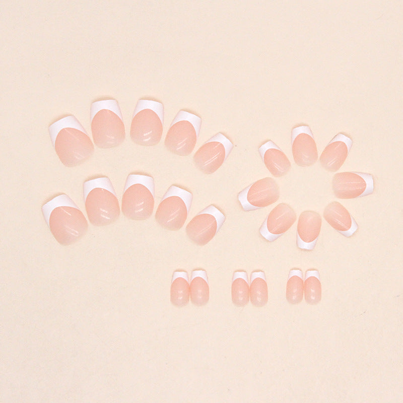 French Tip Acrylic Nail Extensions Bowlift