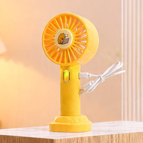 Ladies portable hand fan with USB connection and fun design Bowlift