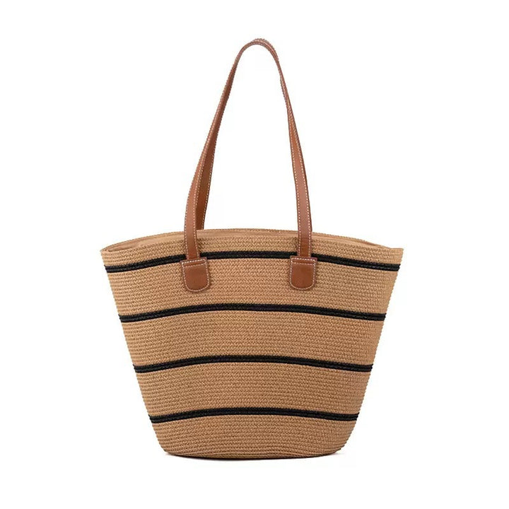 Stylish beach bag with decorative striped pattern Bowlift