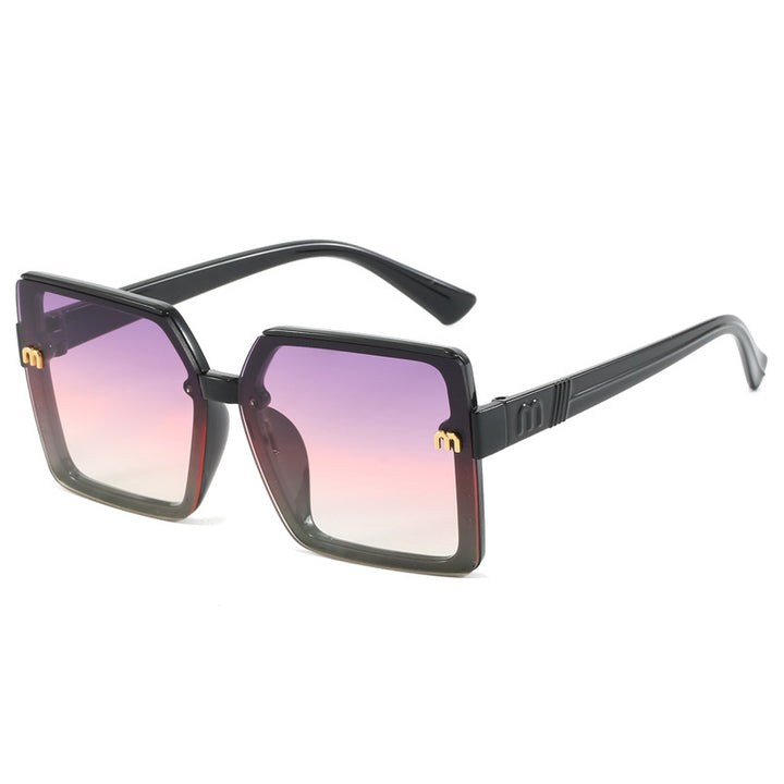 Women's stylish square sunglasses with mirrored gradient Bowlift
