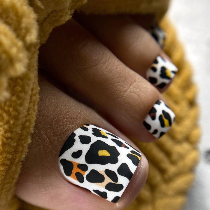 Playful Leopard Print Press-On Nails Bowlift