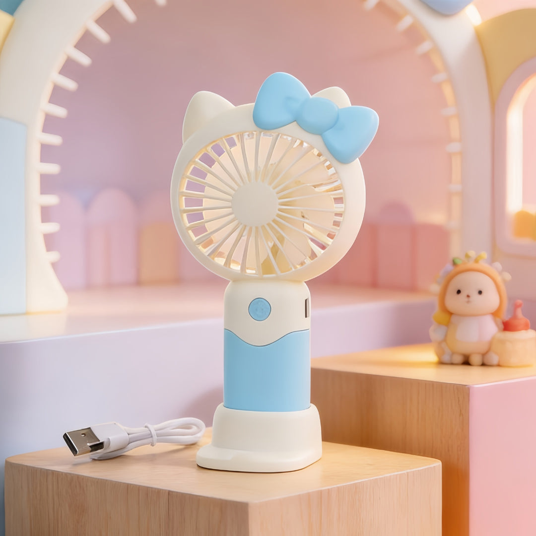 Portable handheld fan with cute animal design Bowlift