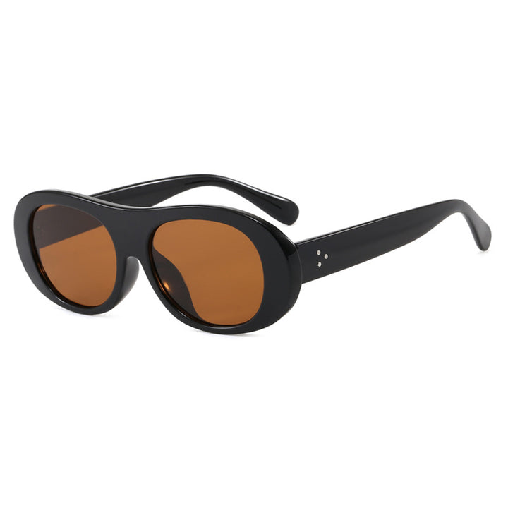 Women's fashionable oversized sunglasses with elegant tortoiseshell pattern Bowlift