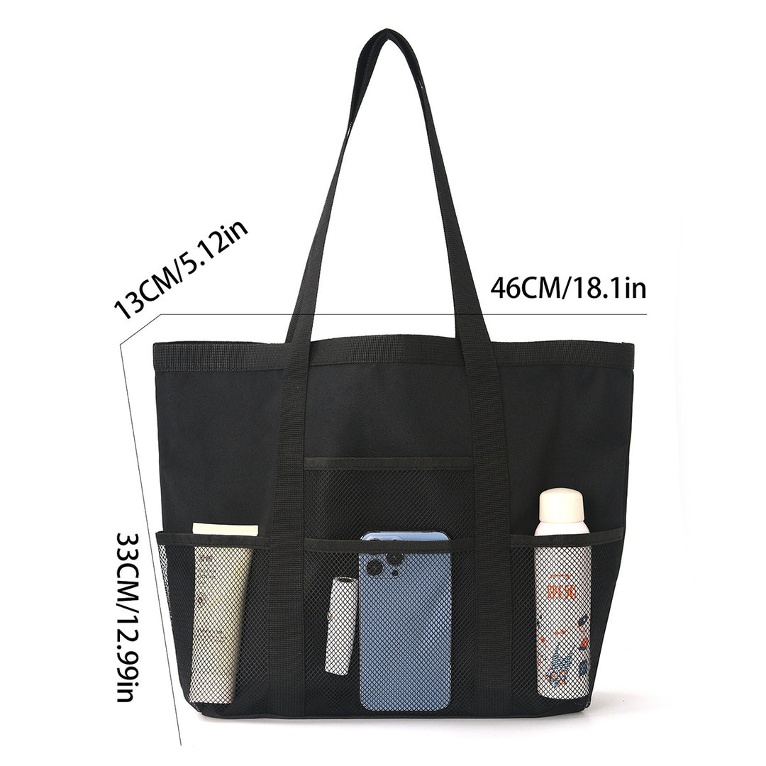 Multifunctional shopping bag with practical outer pockets Bowlift