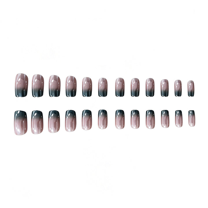 Premium Glossy Ombre Nail Extensions Bowlift