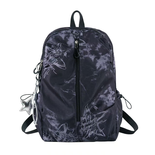 Artistic Graphic Print Backpack Bowlift
