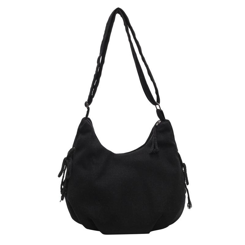 Casual Textured Hobo Bag Bowlift