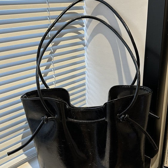 Stylish Leather Tote Bag Bowlift