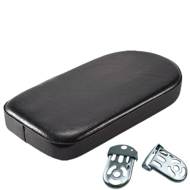 padded rear passenger seat cushion with universal metal mounting brackets Bowlift