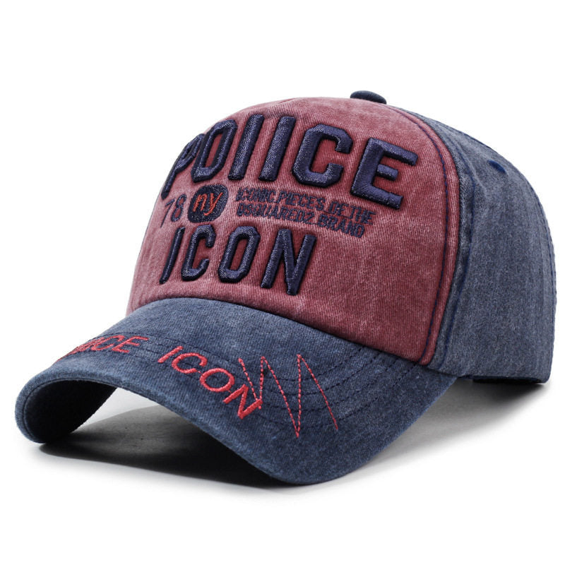 Men's Vintage-Inspired Embroidered Baseball Cap Bowlift