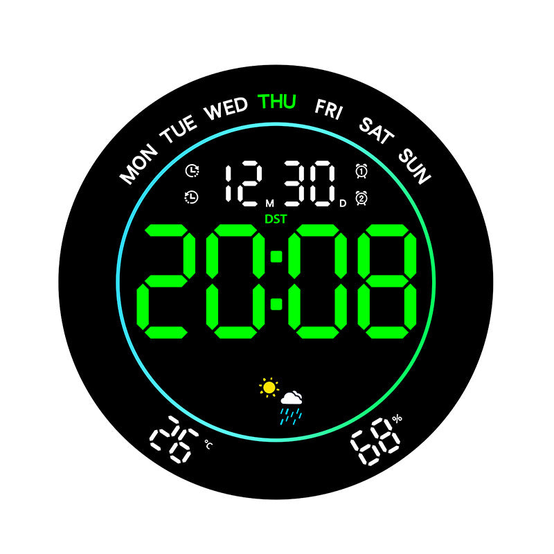 Digital Weather Alarm Clock Bowlift