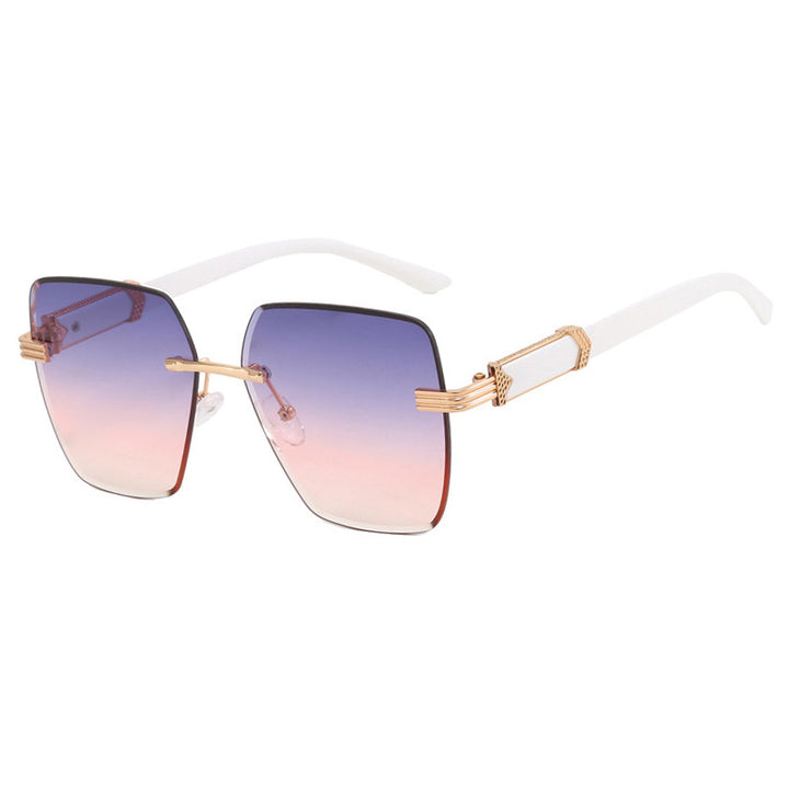 Women's trendy square sunglasses with glamorous accents and UV protection Bowlift
