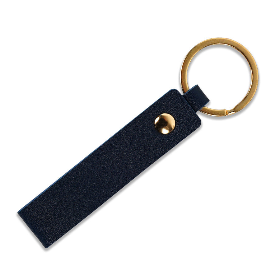 Unisex keychain with stylish faux leather design Bowlift