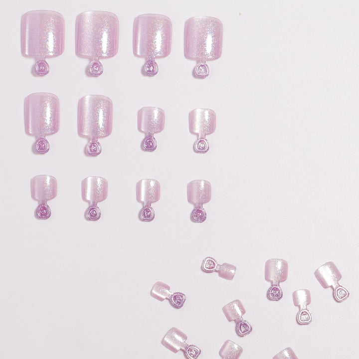 Glimmering Press-On Nail Set Bowlift