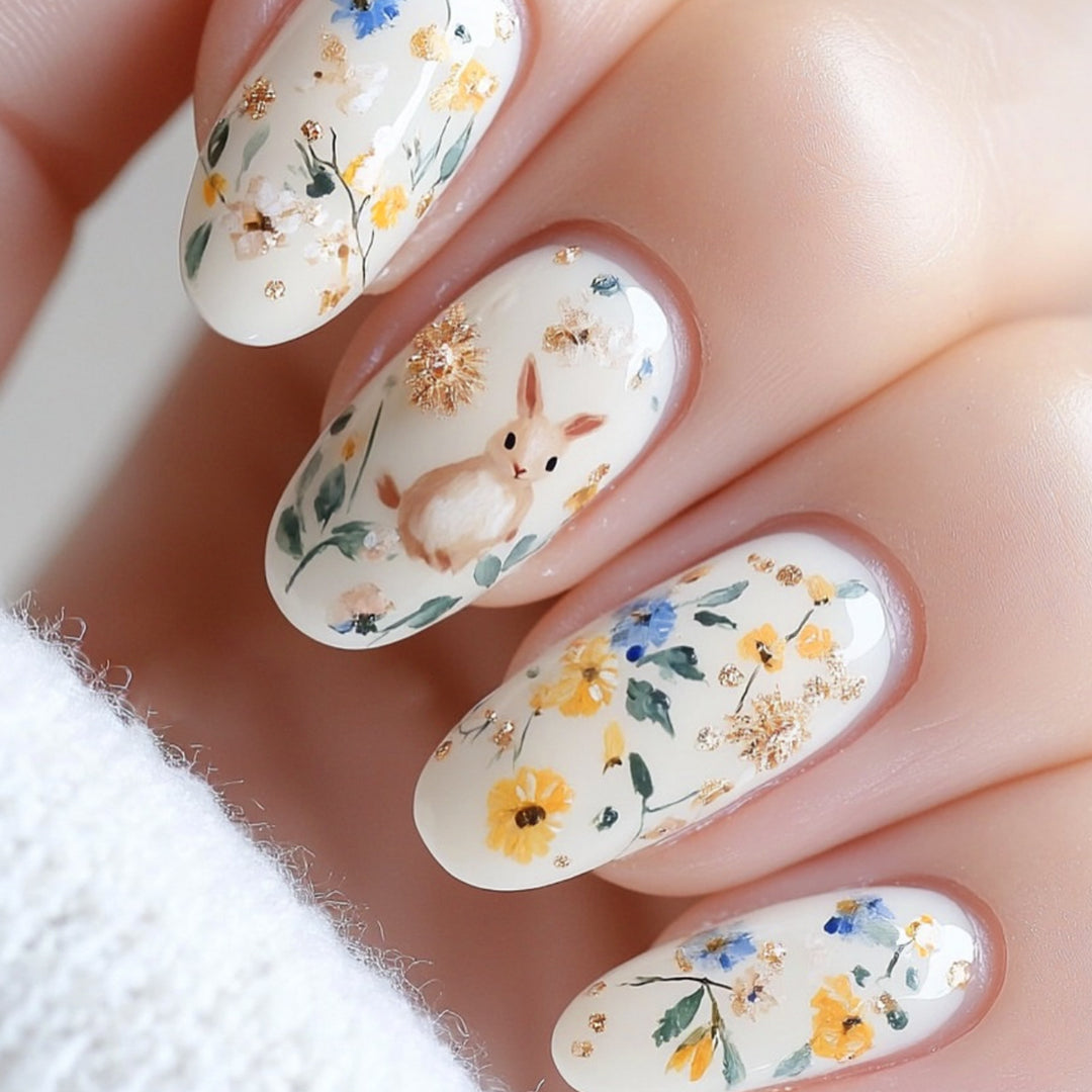 Artistic Floral 3D Nail Art Bowling Extensions Bowlift