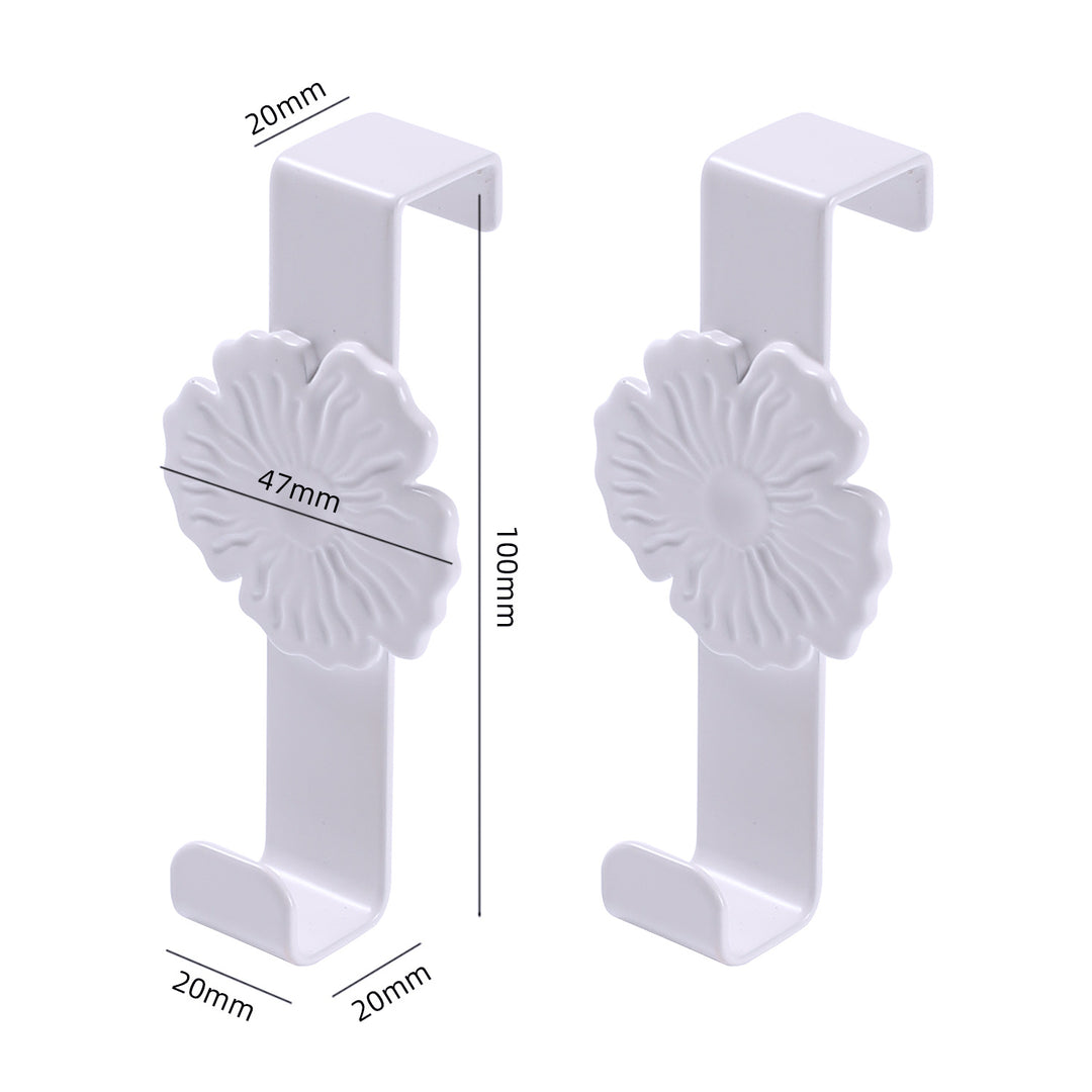 Unisex Wall Hooks with Floral Design Bowlift