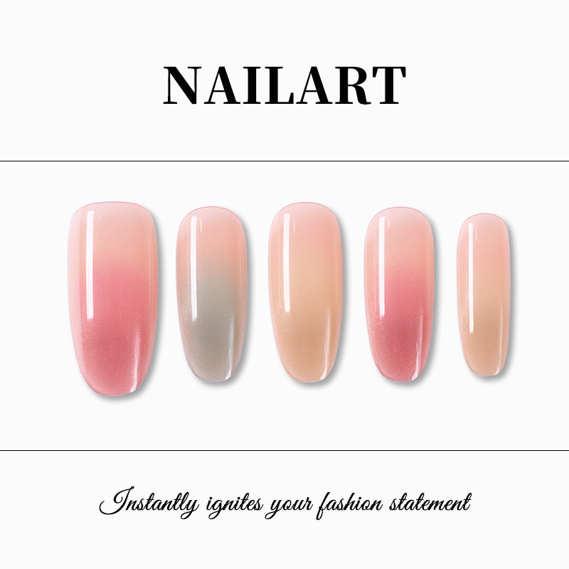 Ombre Gradient Press-On Nails Bowlift