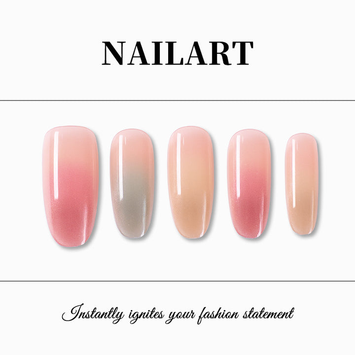 Ombre Gradient Press-On Nails Bowlift