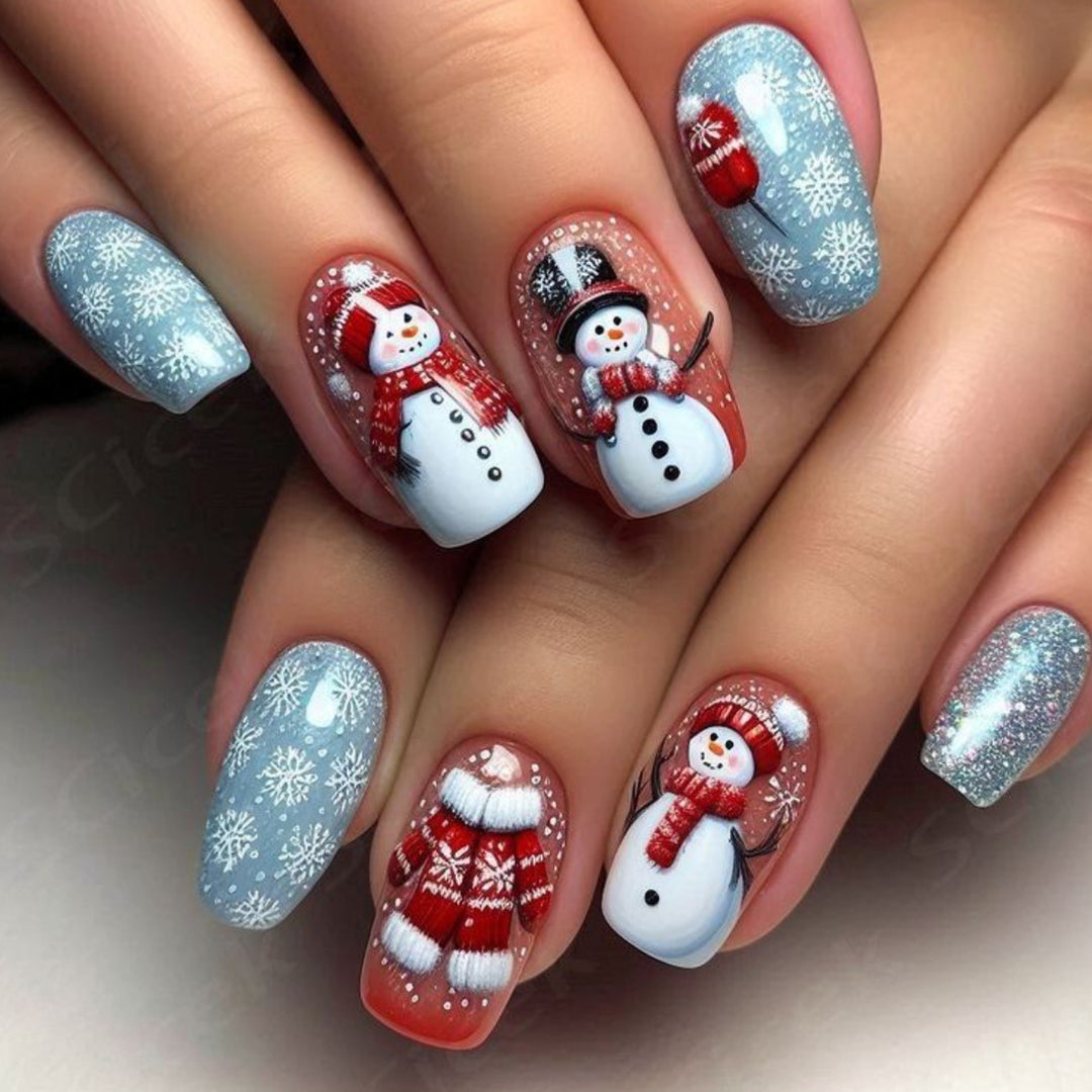 Winter-Themed 3D Nail Art Extensions Bowlift