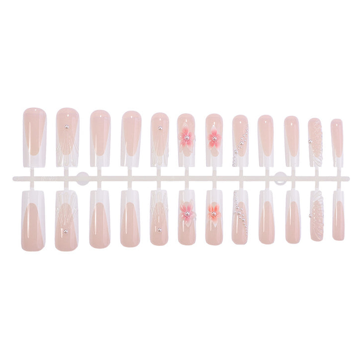 Floral Embellished Press-On Nail Set Bowlift 1788495815