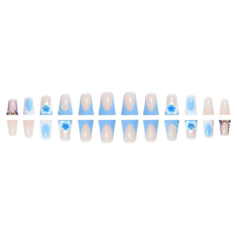 Artistic Long Press-On Nail Extensions Bowlift