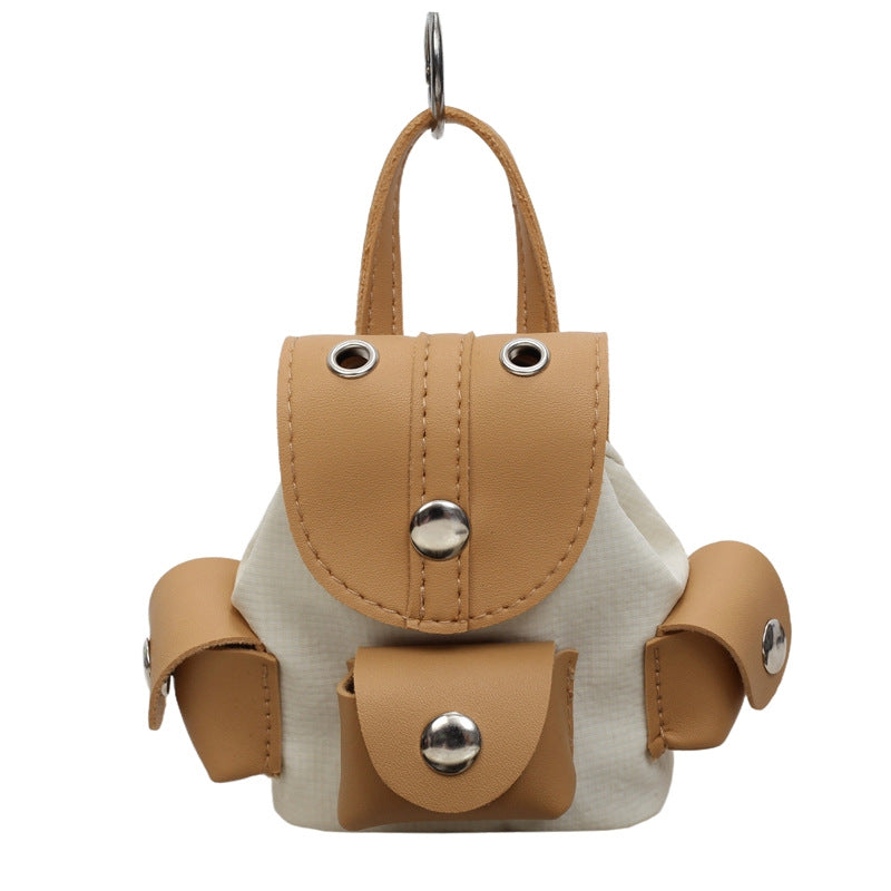 WoMiniature Backpack Keychain Bowlift
