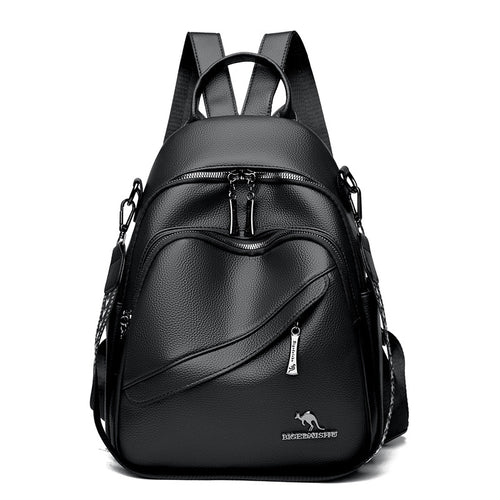 Premium Leather Multi-Functional Backpack