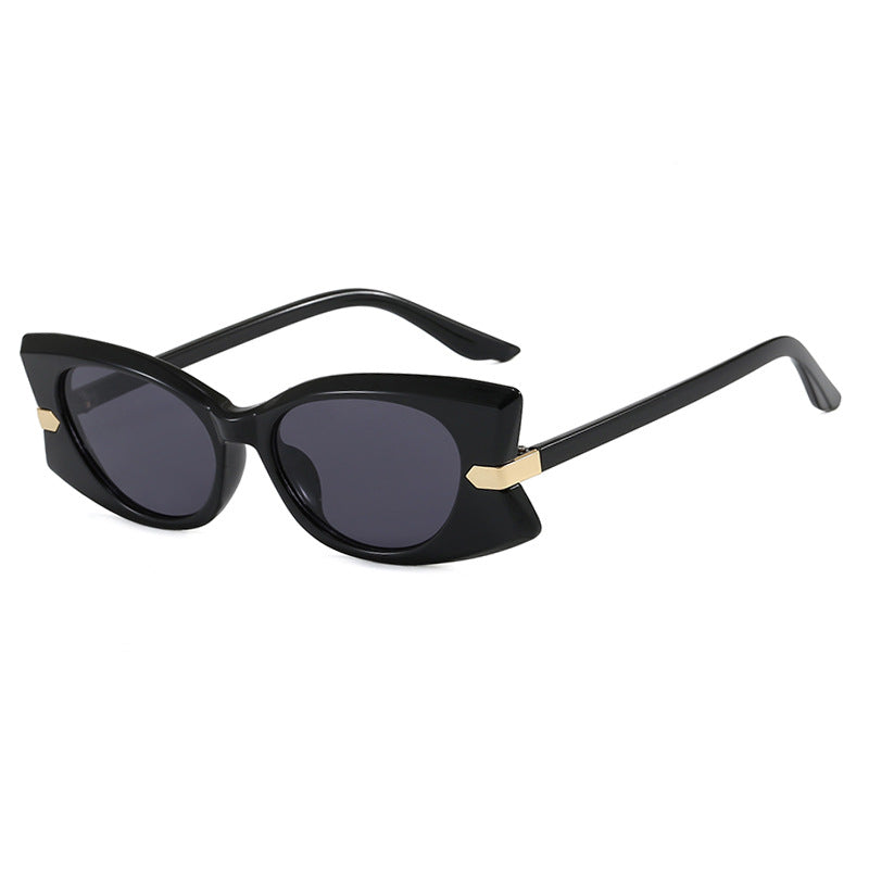 Women's Cat-Eye Sunglasses with stylish metal inserts and UV protection Bowlift