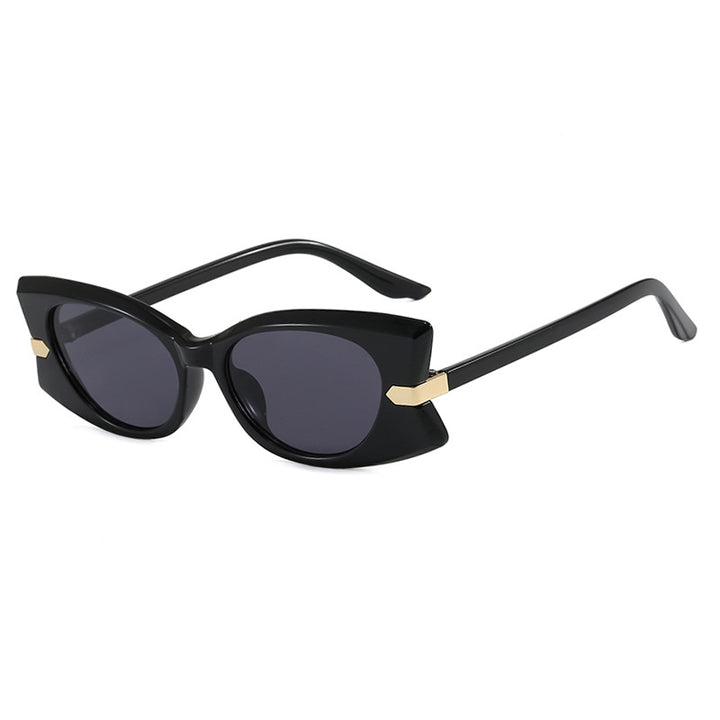 Women's Cat-Eye Sunglasses with stylish metal inserts and UV protection Bowlift