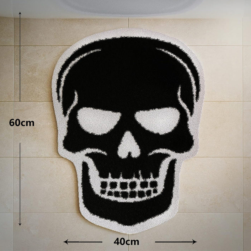 Ghost-Shaped Plush Bath Mat