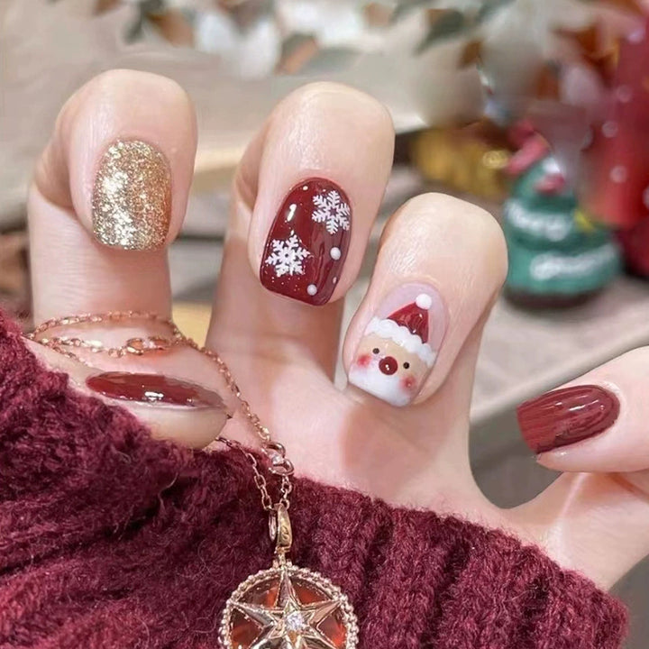 Festive Holiday Nail Art Bowlift