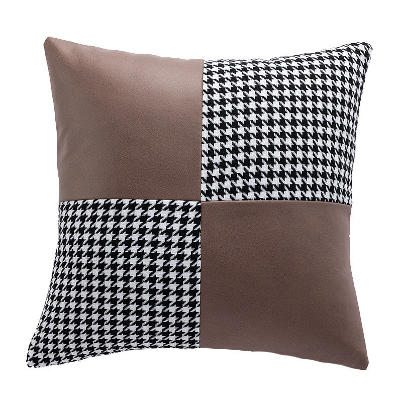 Contemporary Patchwork Accent Cushion