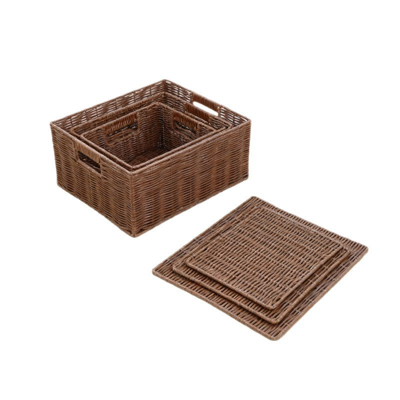 Women storage baskets made of woven material Bowlift