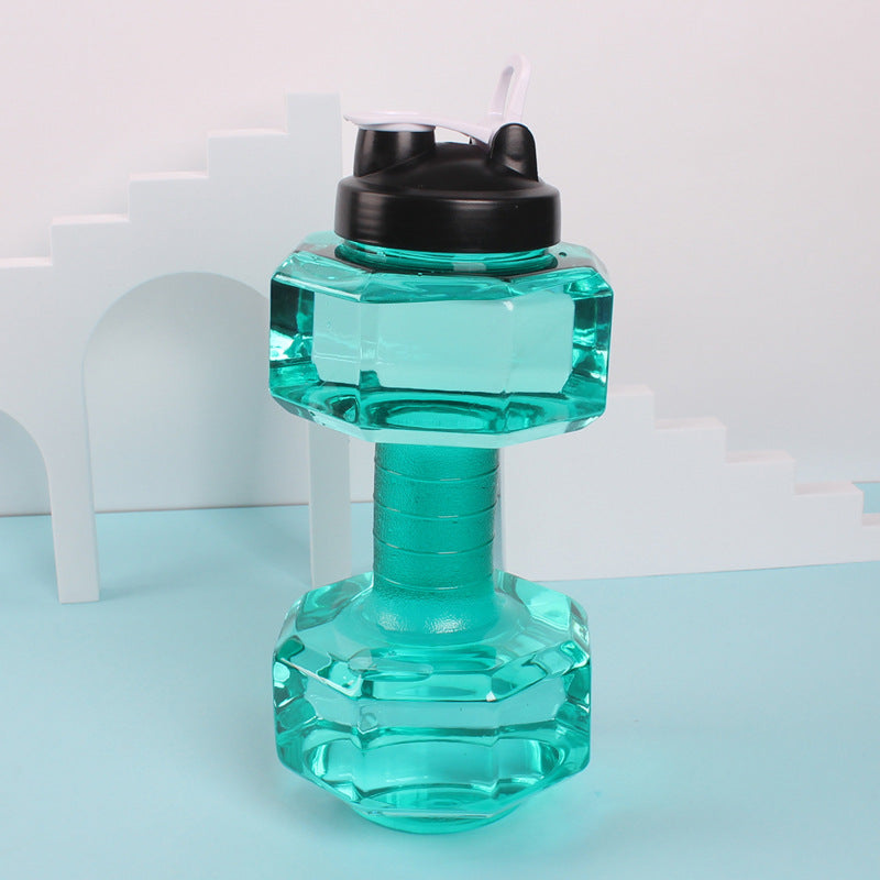 Unisex Fitness Water Bottle in Original Dumbbell Shape Bowlift