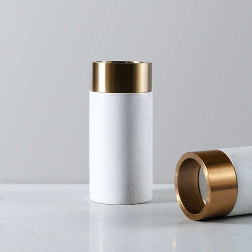 Stylish Marble and Gold Decorative Holder
