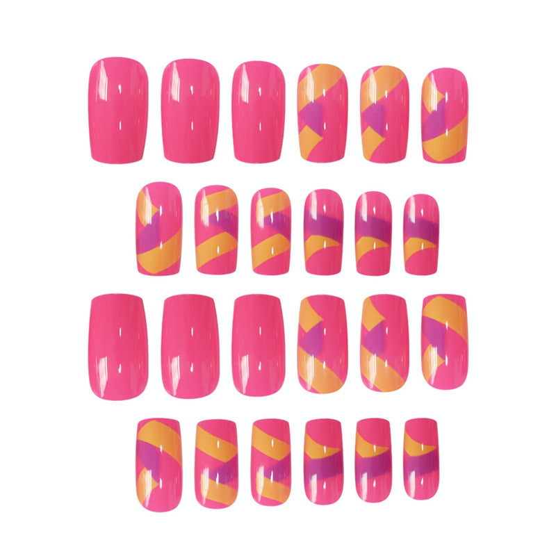 Vibrant Nail Art Press-On Set Bowlift